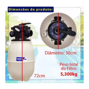 Filtro De Areia Para Piscina Veico V-30